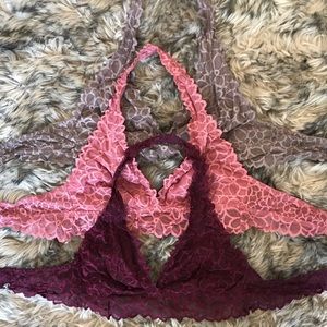 SET OF 3! Victoria’s Secret halter bralettes